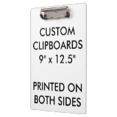 Aangepaste, persoonlijke lege Sjabloon klembord (Links)