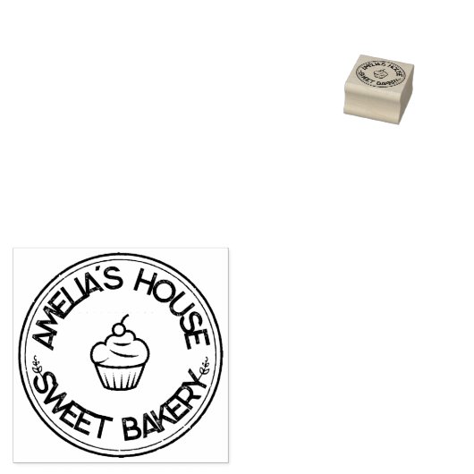 Aangepaste persoonlijke Logo voor thuisgebruik Rubberstempel (Gestempeld)