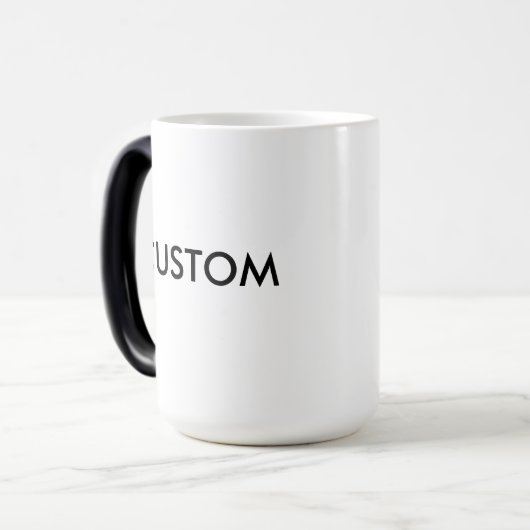 Aangepaste persoonlijke magische Mok lege Sjabloon (Voorkant links)