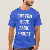 Aangepaste persoonlijke Mannen BASIC ROYAL BLUE T- T-shirt (Voorkant)