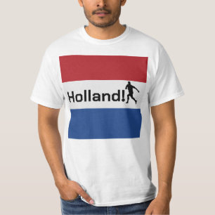 Aangepaste Persoonlijke Naam Oranje Fan T-shirt