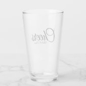 Aangepaste persoonlijke namen - Proost Glas (Achterkant)
