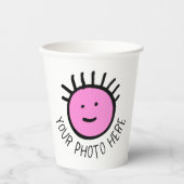 Aangepaste persoonlijke papierbekers 8 oz. - Geen Papieren Bekers (Voorkant)