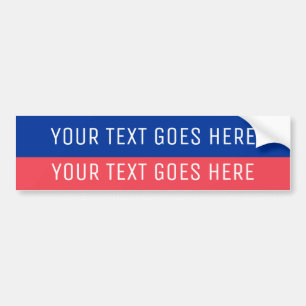 Aangepaste persoonlijke politieke verbondenheid bumpersticker