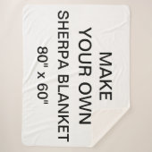 Aangepaste persoonlijke Sherpa Blanket van 80 x 60 Deken (Voorkant)