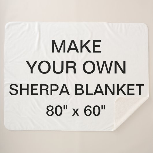 Aangepaste persoonlijke Sherpa Blanket van 80 x 60 Deken (Voorkant (horizontaal))