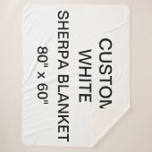 Aangepaste persoonlijke Sherpa Blanket van 80 x 60 Sherpa Deken (Voorkant)