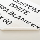 Aangepaste persoonlijke Sherpa Blanket van 80 x 60 Sherpa Deken (3/4)