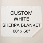 Aangepaste persoonlijke Sherpa Blanket van 80 x 60 Sherpa Deken (Voorkant (horizontaal))