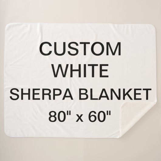 Aangepaste persoonlijke Sherpa Blanket van 80 x 60 Sherpa Deken (Voorkant (horizontaal))