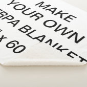 Aangepaste persoonlijke Sherpa Blanket van 80 x 60 Sherpa Deken (3/4)