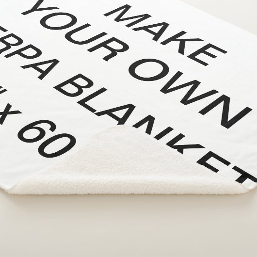Aangepaste persoonlijke Sherpa Blanket van 80 x 60 Sherpa Deken (3/4)