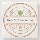 Aangepaste Persoonlijke Stenen Onderzetter (Voorkant)