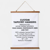 Aangepaste persoonlijke TAPESTRY-HANGERS 26 x 36 i Hangend Wandkleed (Voorkant 2)