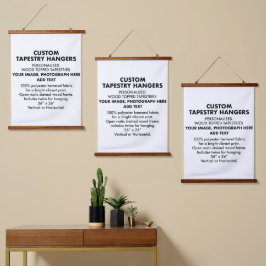 Aangepaste persoonlijke TAPESTRY-HANGERS 26 x 36 i Hangend Wandkleed