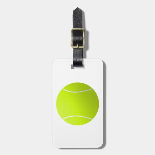 Aangepaste persoonlijke Tennis Ball Cadeaus Bagagelabel (Voorkant verticaal)