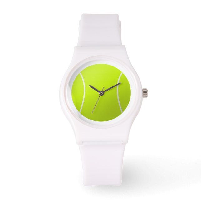 Aangepaste persoonlijke Tennis Ball Cadeaus Horloge (Voorkant)