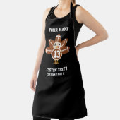 Aangepaste persoonlijke Thanksgiving Turkije Bowl Schort (Insitu)