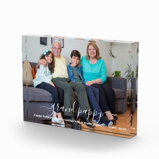 Aangepaste persoonlijke Vaderdag voor fotoblokkeri Fotoblokken (Rechts)