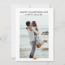 Aangepaste persoonlijke Valentijnsdag-fotokaart