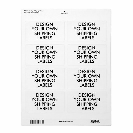 Aangepaste persoonlijke verzendlabels van 6973 etiket (Full Sheet)