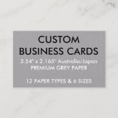 Aangepaste persoonlijke Visitekaartjes lege Sjablo (Voorkant)