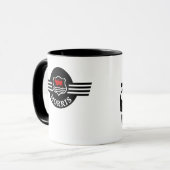 Aangepaste persoonlijke witte Morris Minor mok (Voorkant links)