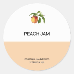Aangepaste perspam- en poollabels voor pantries ronde sticker