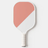 Aangepaste perzik en wit pickleball paddle (Achterkant)