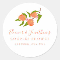 Aangepaste  perzik fruit boho koppels douche