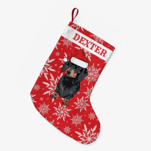 Aangepaste Pet Dog   Dachshund Gift Kleine Kerstsok