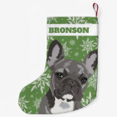 Aangepaste Pet Dog | Franse Bulldog Gift Kleine Kerstsok (Achterkant)