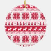 Aangepaste Pet Dog Puppy Holiday Keramisch Ornament (Achterkant)