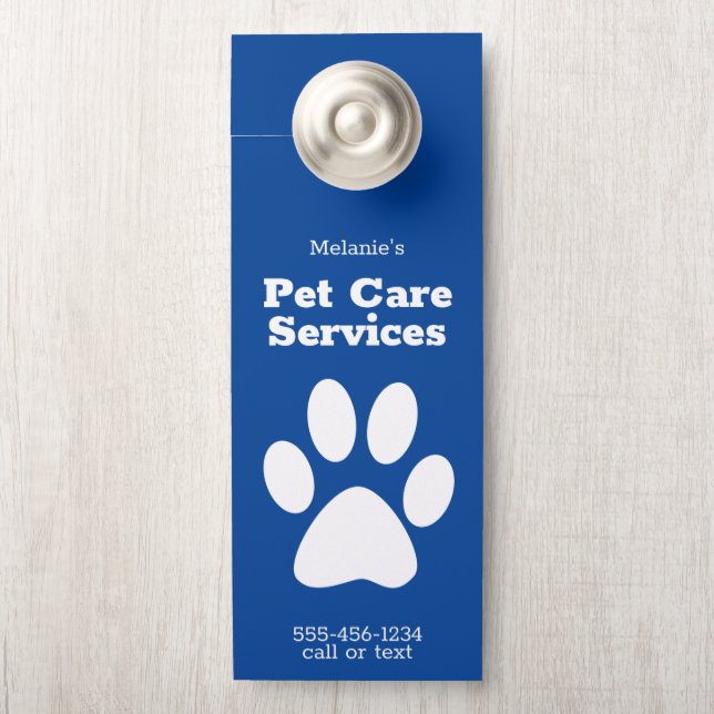 Aangepaste Pet Dog Walking Sitting Service Deurwoe (Op knop)