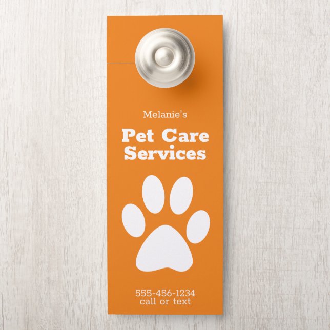 Aangepaste Pet Dog Walking Sitting Service Deurwoe (Op knop)