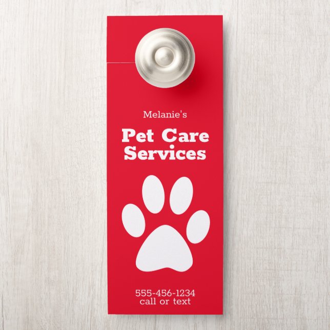 Aangepaste Pet Dog Walking Sitting Service Deurwoe (Op knop)