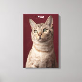 Aangepaste Pet Memorial Canvas Print (Voorkant)