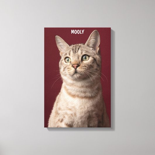 Aangepaste Pet Memorial Canvas Print (Voorkant)
