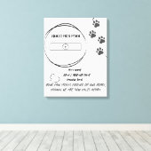 Aangepaste Pet Memorial Foto & Naam Canvas Print (Insitu (Houten vloer))