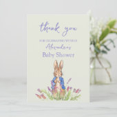 Aangepaste Peter de haas Baby shower Bedankt (Staand voorkant)