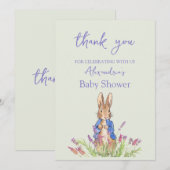Aangepaste Peter de haas Baby shower Bedankt (Voorkant / Achterkant)