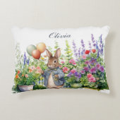 Aangepaste Peter de konijn ballonnen tuin Accent Kussen (Voorkant)