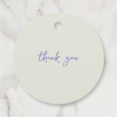 Aangepaste Peter het konijn Baby shower Dank U Bedankjes Labels (Achterkant)