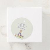 Aangepaste Peter het konijn Baby shower Dank U Bedankjes Labels (In situ)