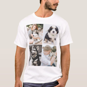 Aangepaste petfoto x4 t-shirt