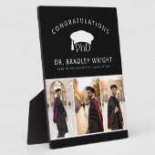 Aangepaste PhD Doctoraat Afstudeerhoed Doctoraats  Fotoplaat (Zijkant)