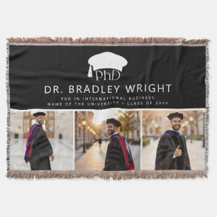 Aangepaste PhD Doctoraat Hoed Doctoraat Afstuderen Deken
