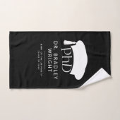 Aangepaste PhD Doctorshoed Doctoraat Afstuderen Handdoek (Handdoek)
