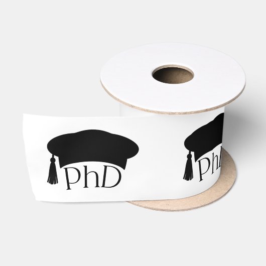 Aangepaste PhD Doctorshoed Doctoraat Afstuderen Lint (Spoel)