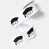 Aangepaste PhD Doctorshoed Doctoraat Afstuderen Lint (Achterkant)